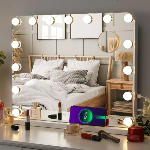 Dimmable Hollywood Vanity Mirror with LED Lights